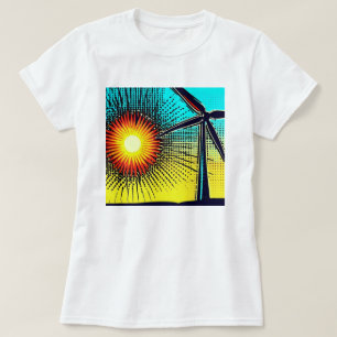 Solar- und Windenergie T-Shirt