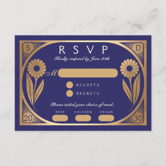 SOLARA II : Carte RSVP de mariage