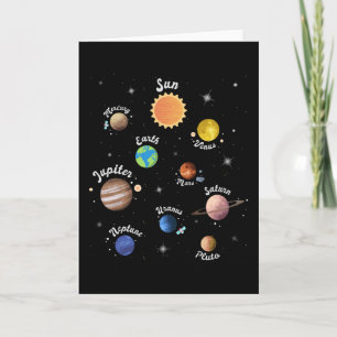Solaranlagen Kids Wissen Weltraum Karte