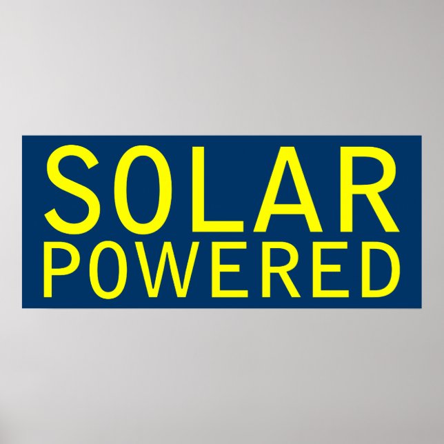 solarbetrieben poster (Vorne)