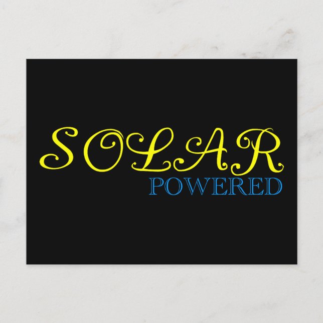 solarbetrieben postkarte (Vorderseite)