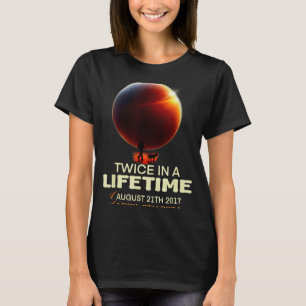 Solare Finsternis Zweimal Lebensdauer Solar T-Shirt