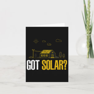 Solarenergie Got Solarpaneele Funny Solar Power Karte