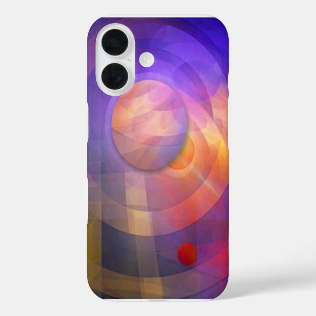 Solarenergie, künstlerisch abstrakt iPhone 16 hülle (Rückseite)