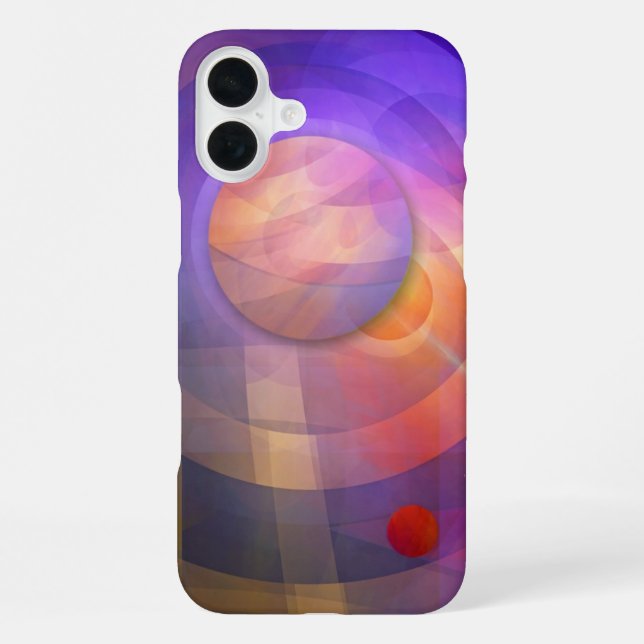 Solarenergie, künstlerisch abstrakt iPhone 16 plus hülle (Rückseite)