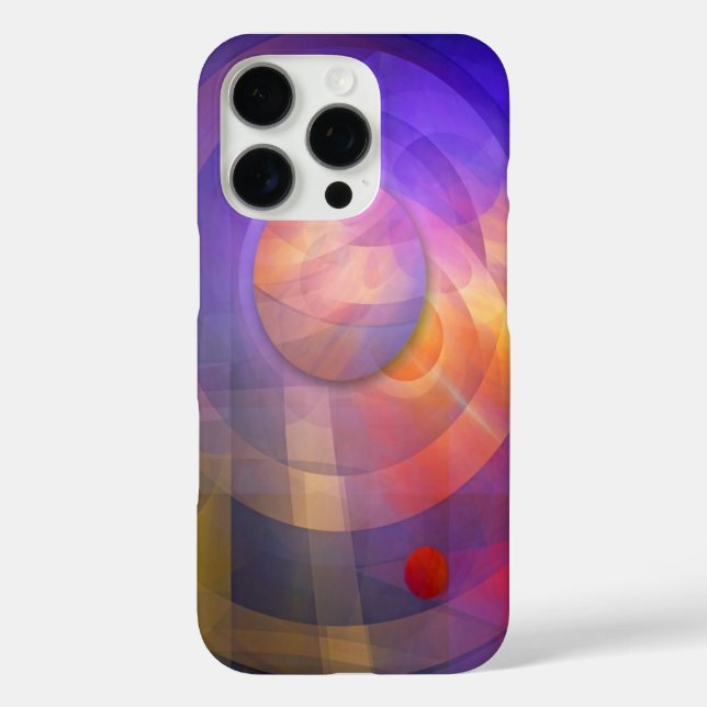 Solarenergie, künstlerisch abstrakt iPhone 16 pro hülle (Rückseite)