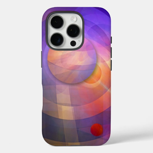 Solarenergie, künstlerisch abstrakt iPhone 16 pro hülle (Rückseite)