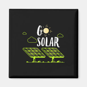 Solarenergieanlagen gehen zu Sonnenenergie-Sonnene Magnet