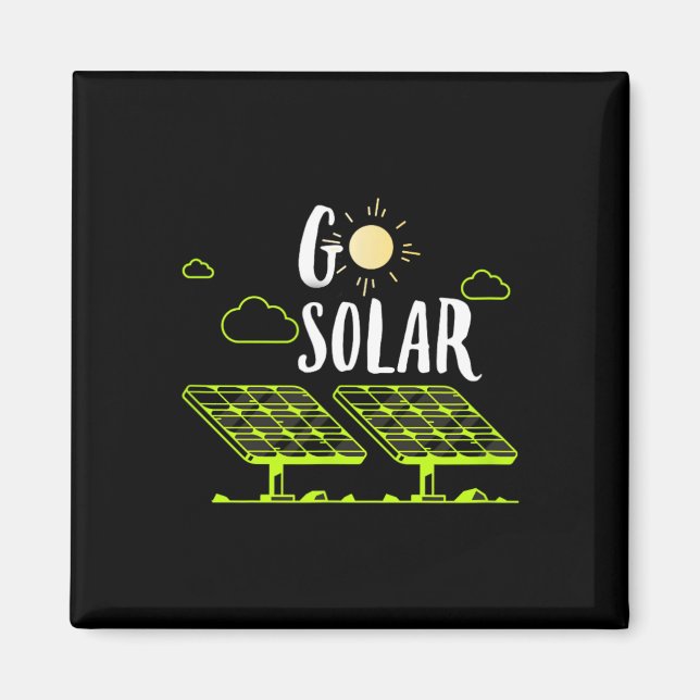 Solarenergieanlagen gehen zu Sonnenenergie-Sonnene Magnet (Vorne)