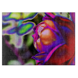 Solarisierte Rose von Shirley Taylor Schneidebrett