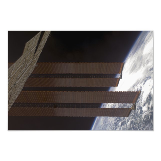 Solarkollektoren der Internationalen Raumstation Fotodruck (Vorne)