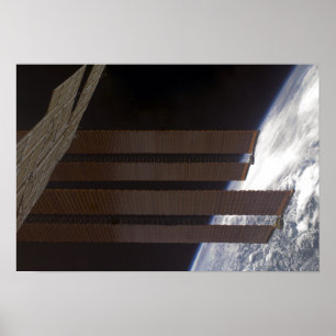 Solarkollektoren der Internationalen Raumstation Poster