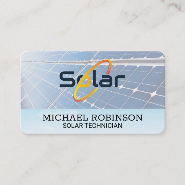Solarmodule | Tech Power Energie Visitenkarte (Vorderseite)