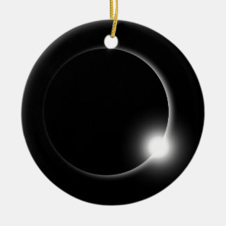 SolarMondfinsternis-Mondsun-Aufflackern-Fotografie Keramik Ornament