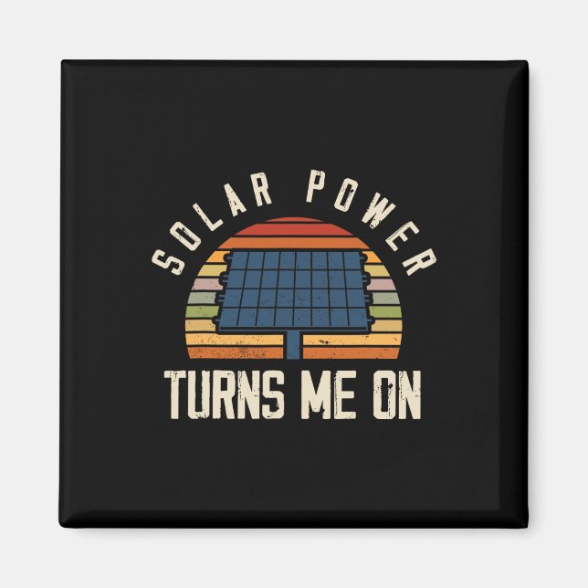 Solarpaneel Solar Energy Solar Power Magnet (Vorne)