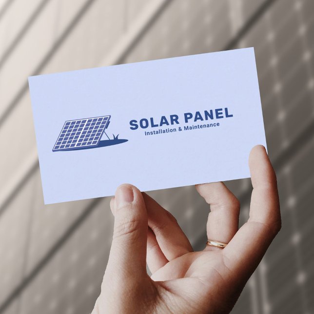 Solarpaneel Visitenkarte (Solar Panel Business Card)