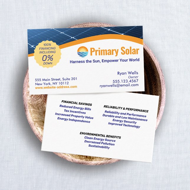 Solarpaneelenergie Visitenkarte (Von Creator hochgeladen)