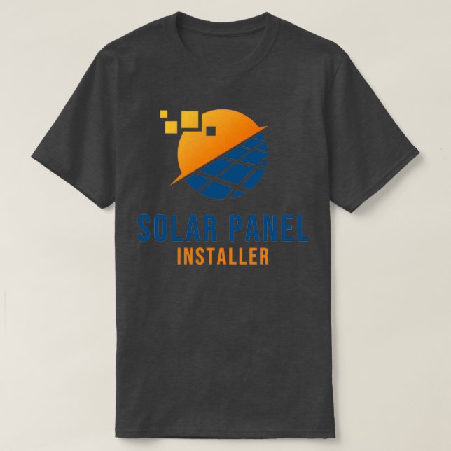 Solarpaneeleninstallationsprogramm T-Shirt (Design vorne)