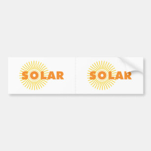 SolarPower Sun Autoaufkleber