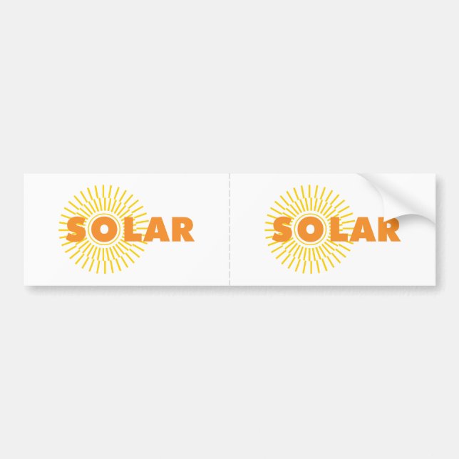 SolarPower Sun Autoaufkleber (Vorne)
