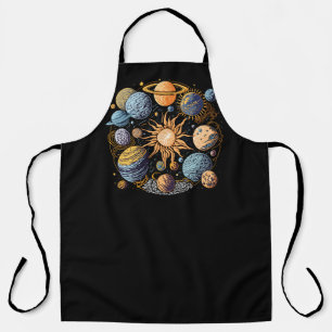 Solarsystem-Grafikdesign Schürze