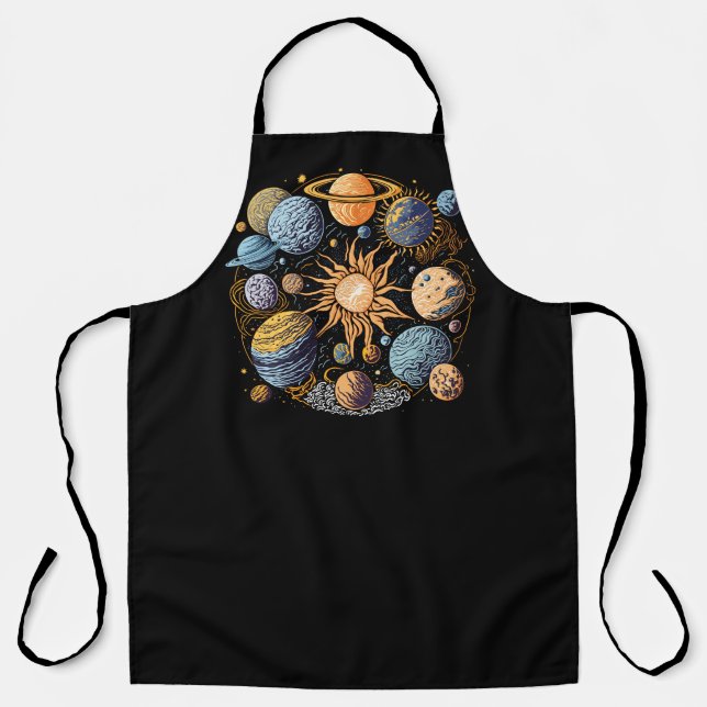 Solarsystem-Grafikdesign Schürze (Vorderseite)