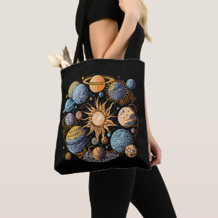 Solarsystem-Grafikdesign Tasche