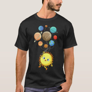 Solarsystem Planets Astronomie Weltraumwissenschaf T-Shirt