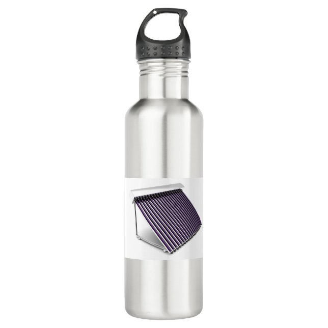 Solarwarmwasserbereiter Edelstahlflasche (Vorderseite)