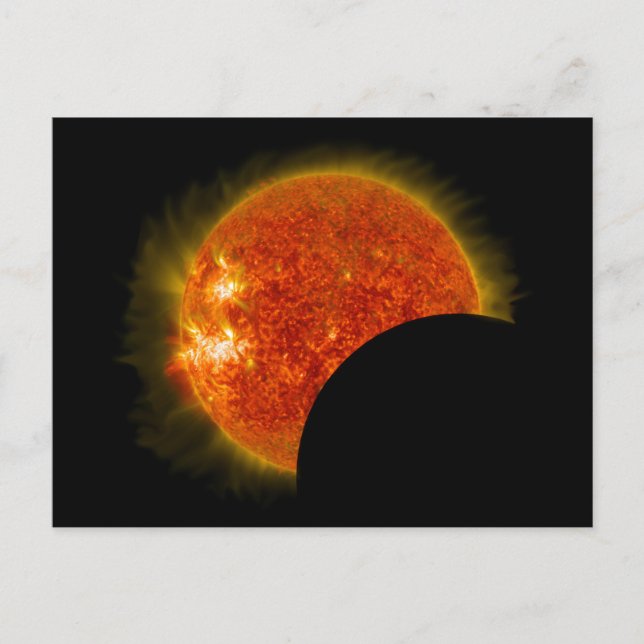 Solarzellen-Eclipse in Arbeit Postkarte (Vorderseite)