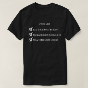 Solarzellen zum Auflisten von T - Shirt