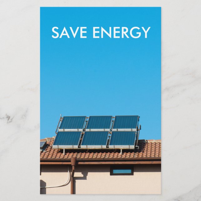 Solarzellenanlage Flyer (Vorne)