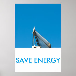 Solarzellenanlage Poster