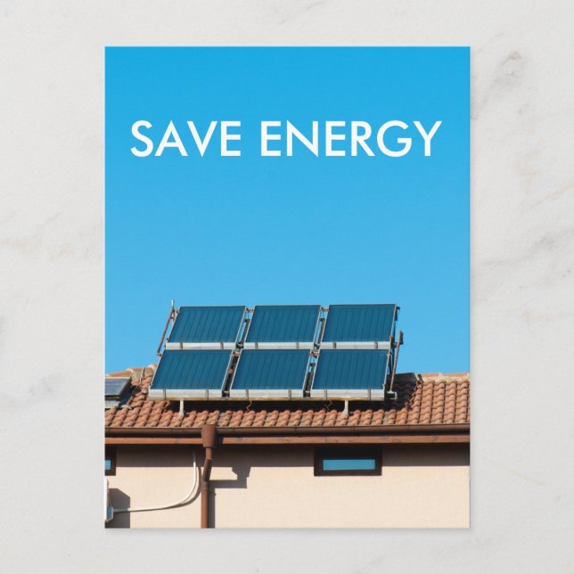 Solarzellenanlage Postkarte (Vorderseite)