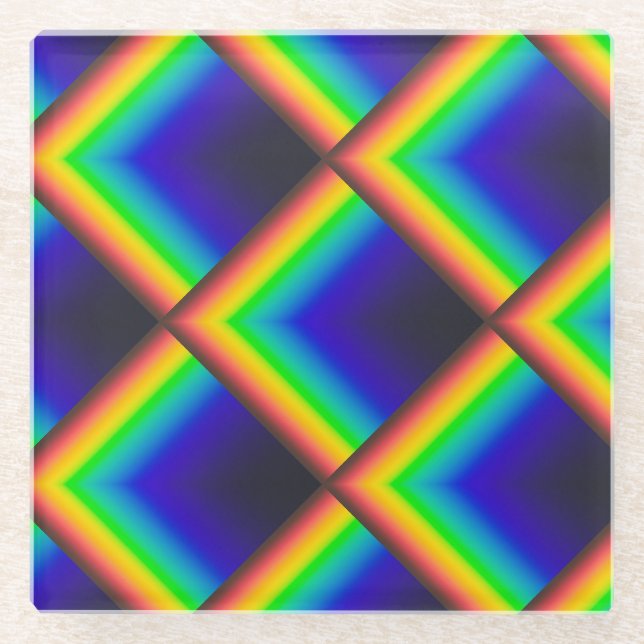 Solarzellenspektrum Glasuntersetzer (Vorderseite)