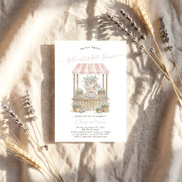 Sold Out flower Farmer Market Bridal Shower Einladung