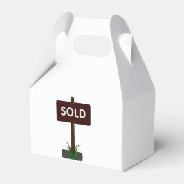 Sold Sign Favor Box Geschenkschachtel