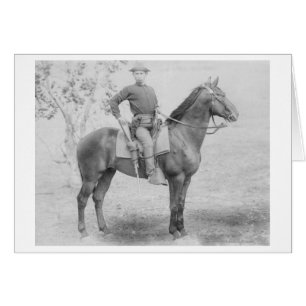 Soldat auf seinem Pferd in South Dakota Fotograf