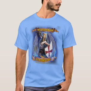 Soldat chrétien de chevalier de T-shirt du Christ