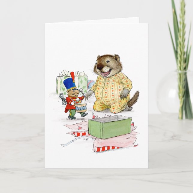 Soldat de jouet pour carte de Noël (Devant)