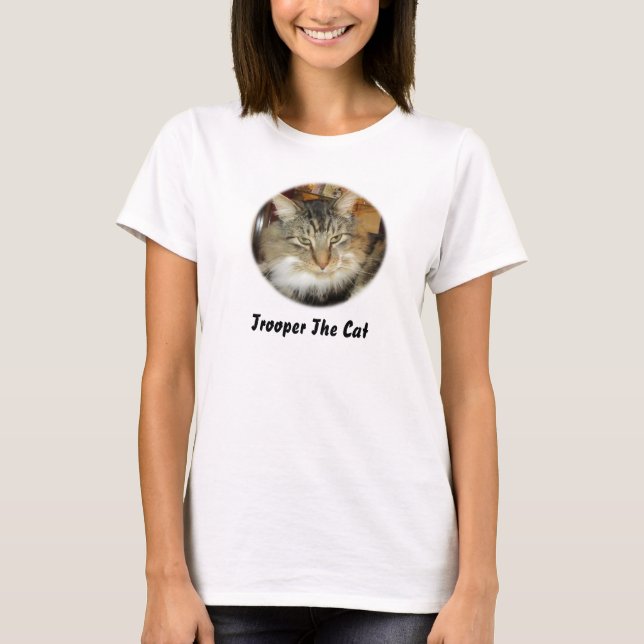 "Soldat de la cavalerie T-shirt du chat" (Devant)
