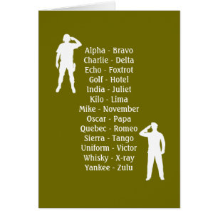 Soldat de l'Armée de terre Alphabet phonétique