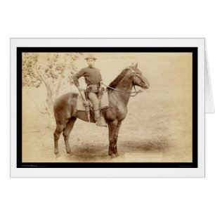 Soldat et cheval à l'écart-type 1890 de Cheyenne