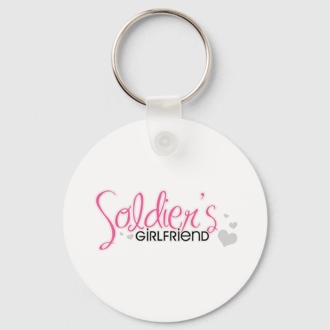 Soldat-Freundin (Rosa) Schlüsselanhänger (Vorderseite)