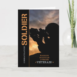 Soldat für das Militärruhestand Karte