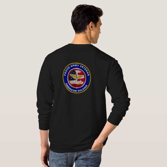 Soldat für den Luftverkehr der Armee T-Shirt (Schwarz voll)