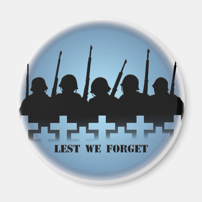 Soldat Hommage Aimant De Peur D'Oublier Les Cadeau (Devant)
