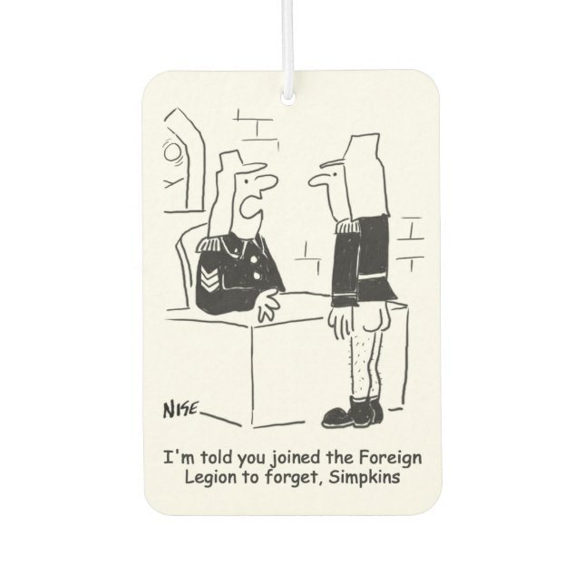 Soldat im Cartoon der französischen Auswärtigen Le Autolufterfrischer (Vorderseite)