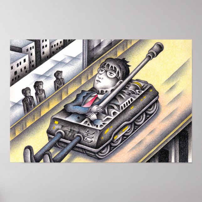 Soldat im Kriegseinsatz. Poster (Vorne)