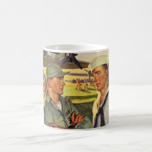 Soldat im Zweiten Weltkrieg trifft Segler Kaffeetasse